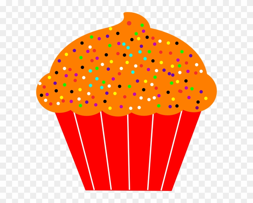 Cupcake Clipart Bitten - Cupcake With Spinkles Clipart #439143