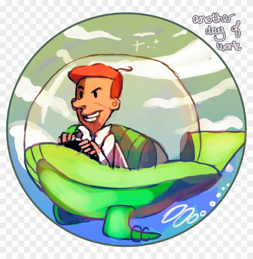 Space Travel Is Just Another Day For Mr - Cartoon #439748
