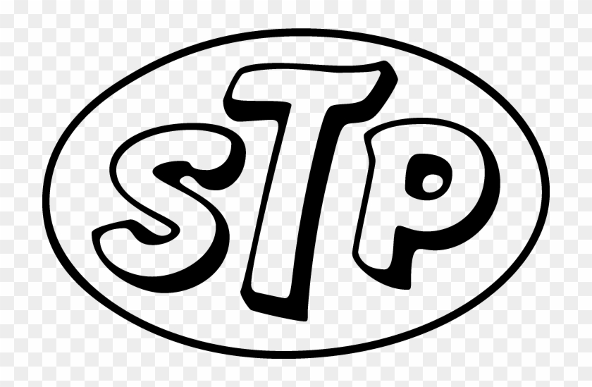 Free Vector Stp Logo - Stp Logo Framed Gw White Matte Oval Rock Star Buckle #439902
