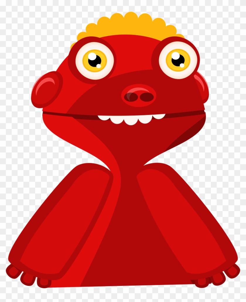 Clipart - Red Cartoon Characters Transparent #440119