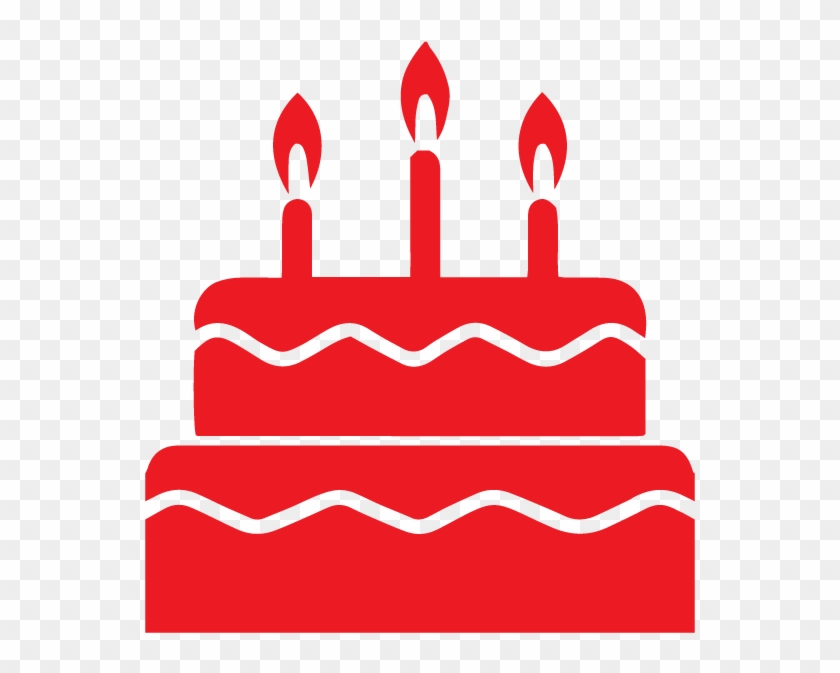 Kids Parties - Red Birthday Cake Clip Art #440174
