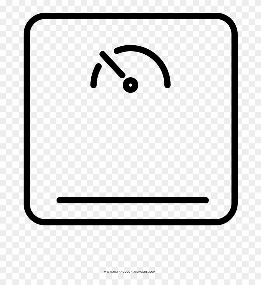 Weighing Scale Coloring Page - Drawing #440305
