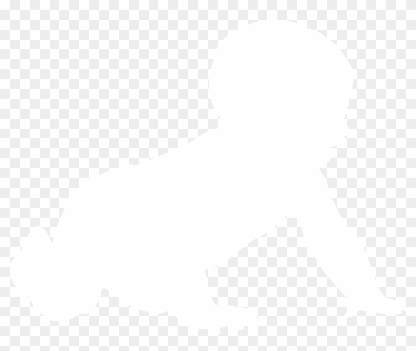 Baby Silhouette White Clip Art At Clipart Library - Baby White Silhouette #441065