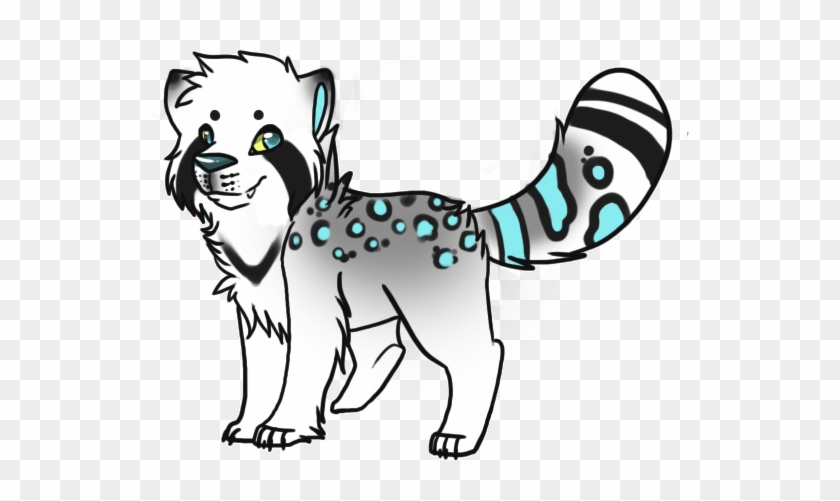 Snow Leopard Clipart Chibi - Snow Leopard Red Panda #441564
