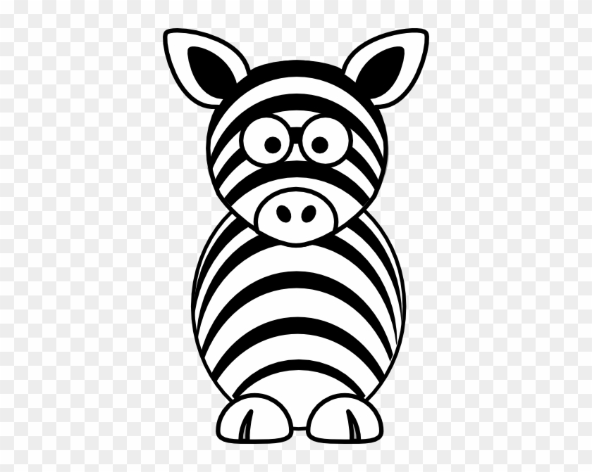 Zebra Head Clip Art Black - Cartoon Zebra #441713