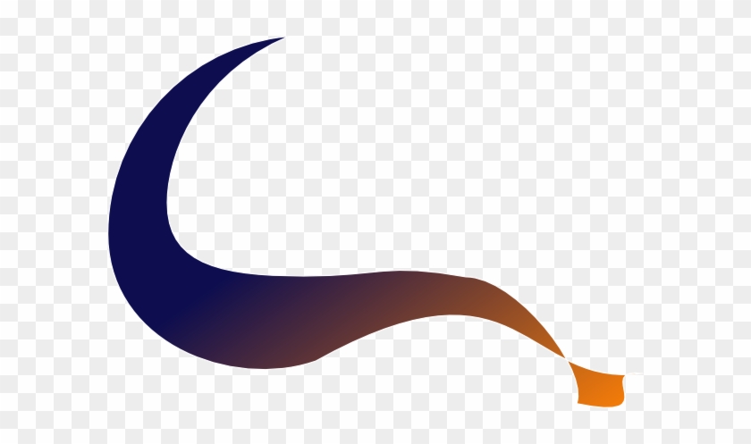 Blue And Orange Curve 2 Clip Art - Clip Art #442074
