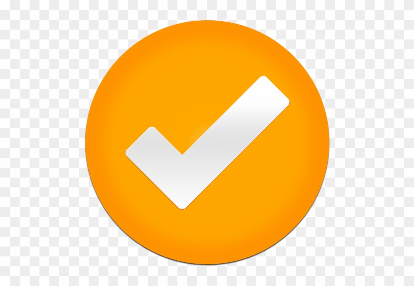 Tick Icon Orange #442084