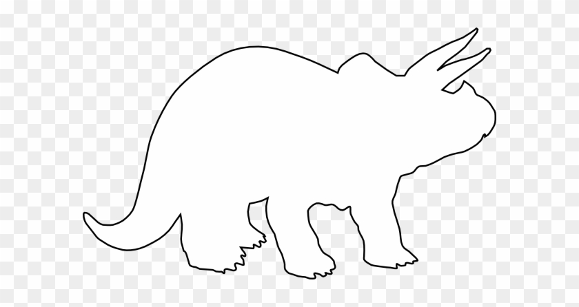 Dinosaur Silhouette White #443548