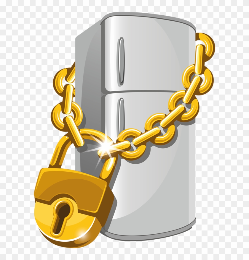 Refrigerator Lock Stock Photography - Refrigerator Lock Stock Photography #444050