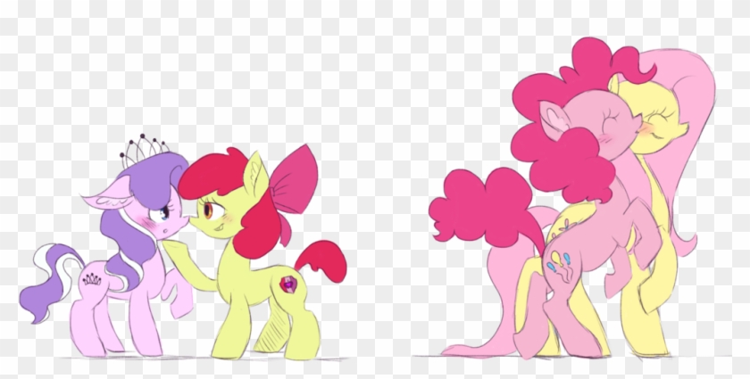 Diamondbloom And Flutterpie By Phineaddict - Cartoon #444164