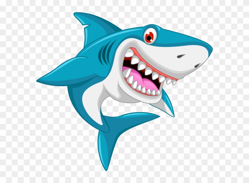 Shark Drawing Cartoon Clip Art - Shark Drawing Cartoon Clip Art #444243