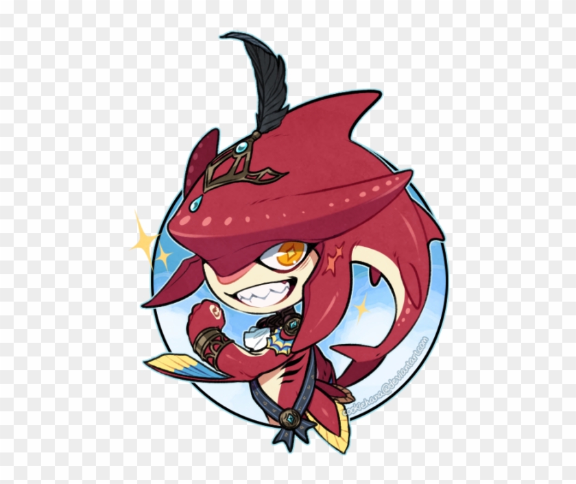 Inspirational Shark Prince Sidon At Your Service ✨ - Red Shark From Legend Of Zelda #444300
