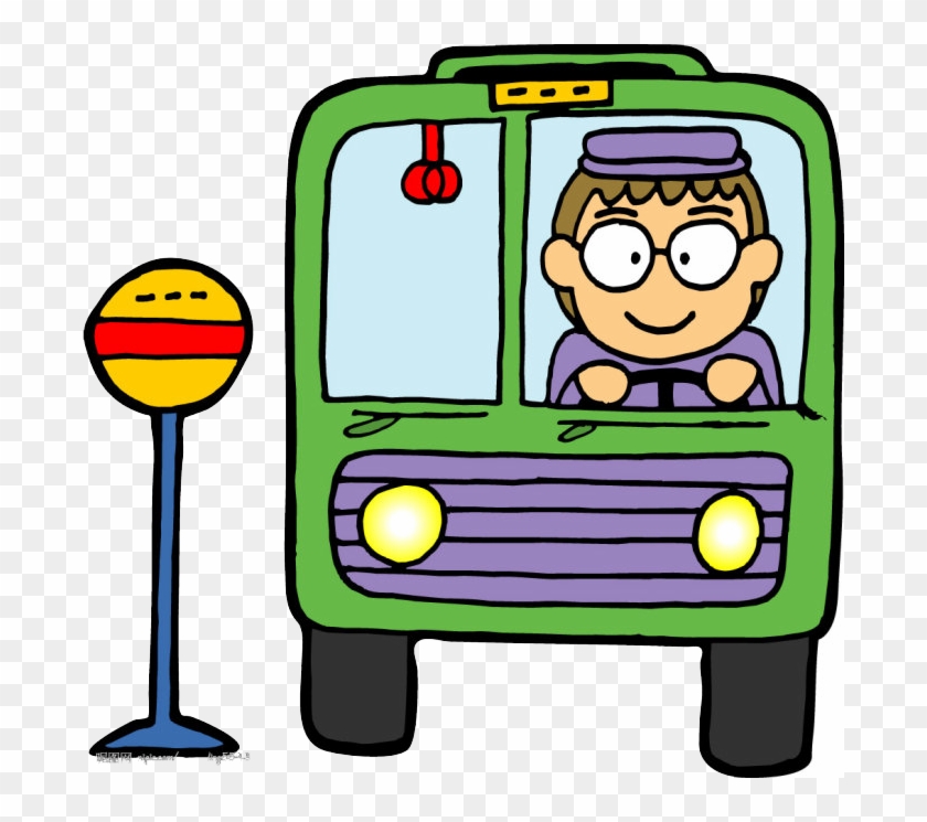 Bus Driver Cartoon - 卡通 公車 #444398