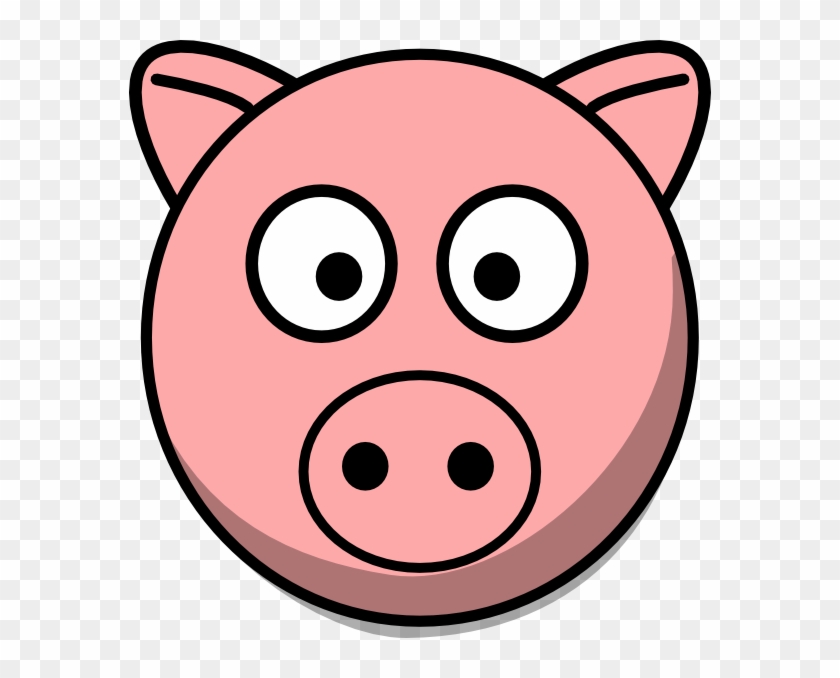 Cartoon Pig Face 47166 - Simple Coloring Pages #444665