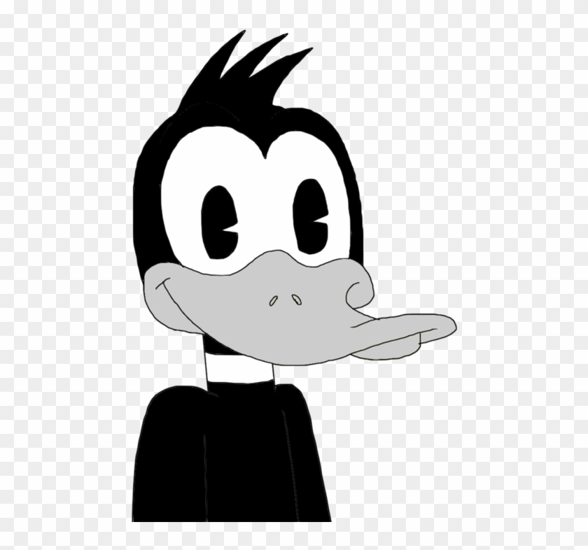 Daffy Duck In Black And White Style By Marcospower1996 - Daffy Duck Black And White #444804
