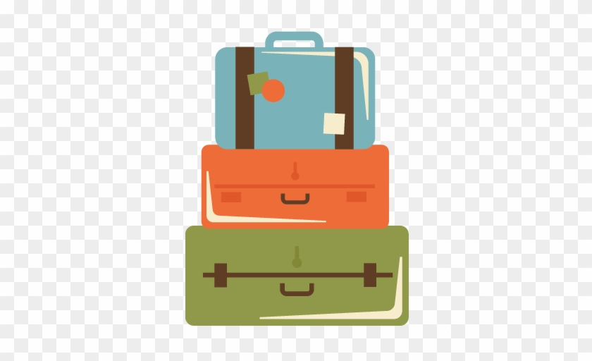 Stacked Luggage Png Transparent Stacked Luggage - Stacked Suitcase Clipart #445037