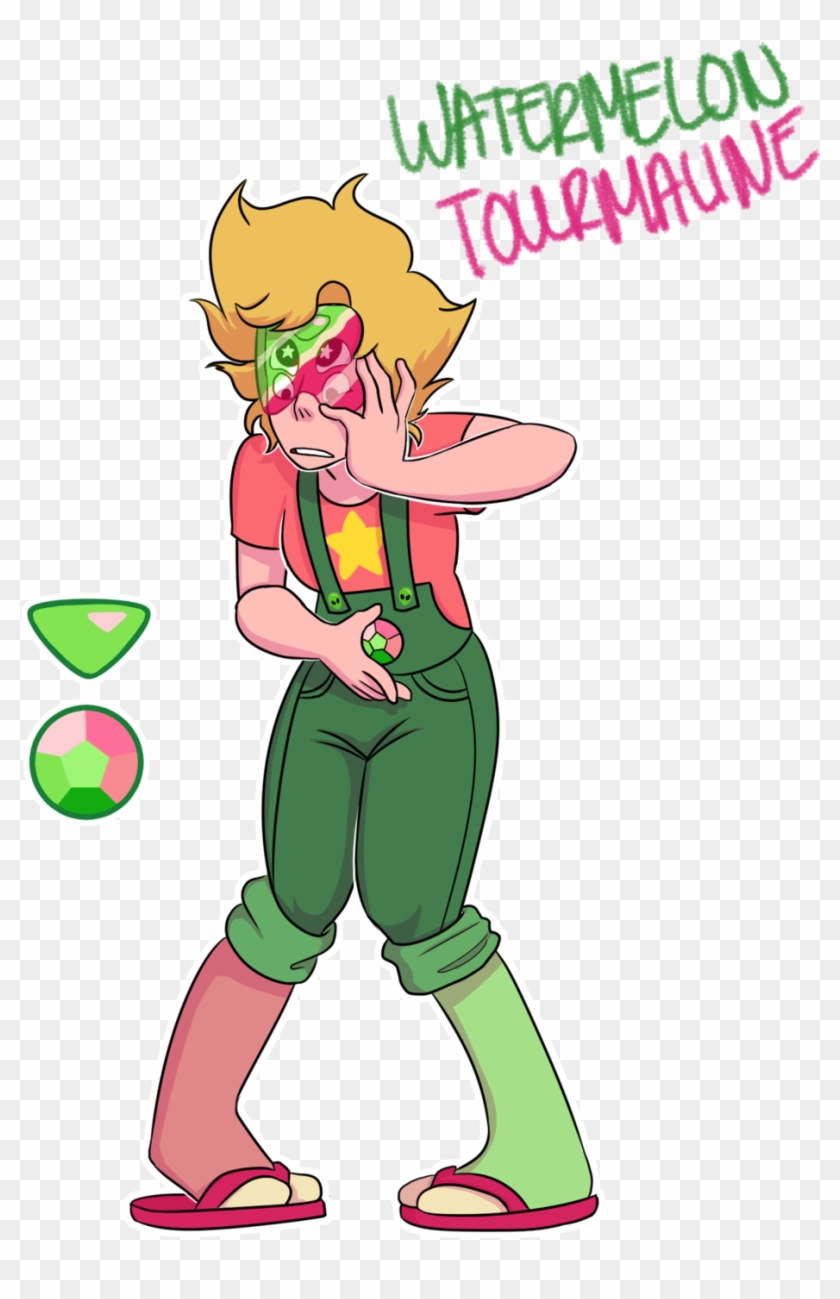 Watermelon Tourmaline Steven Peridot By Michpajamaartist - Watermelon Tourmaline Steven Universe #445539