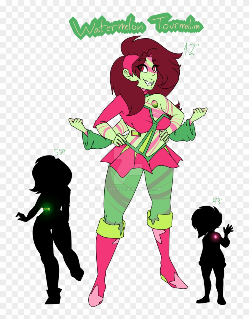 Watermelon Tourmaline By Ajuethemod - Steven Universe Watermelon Tourmaline Oc #445559