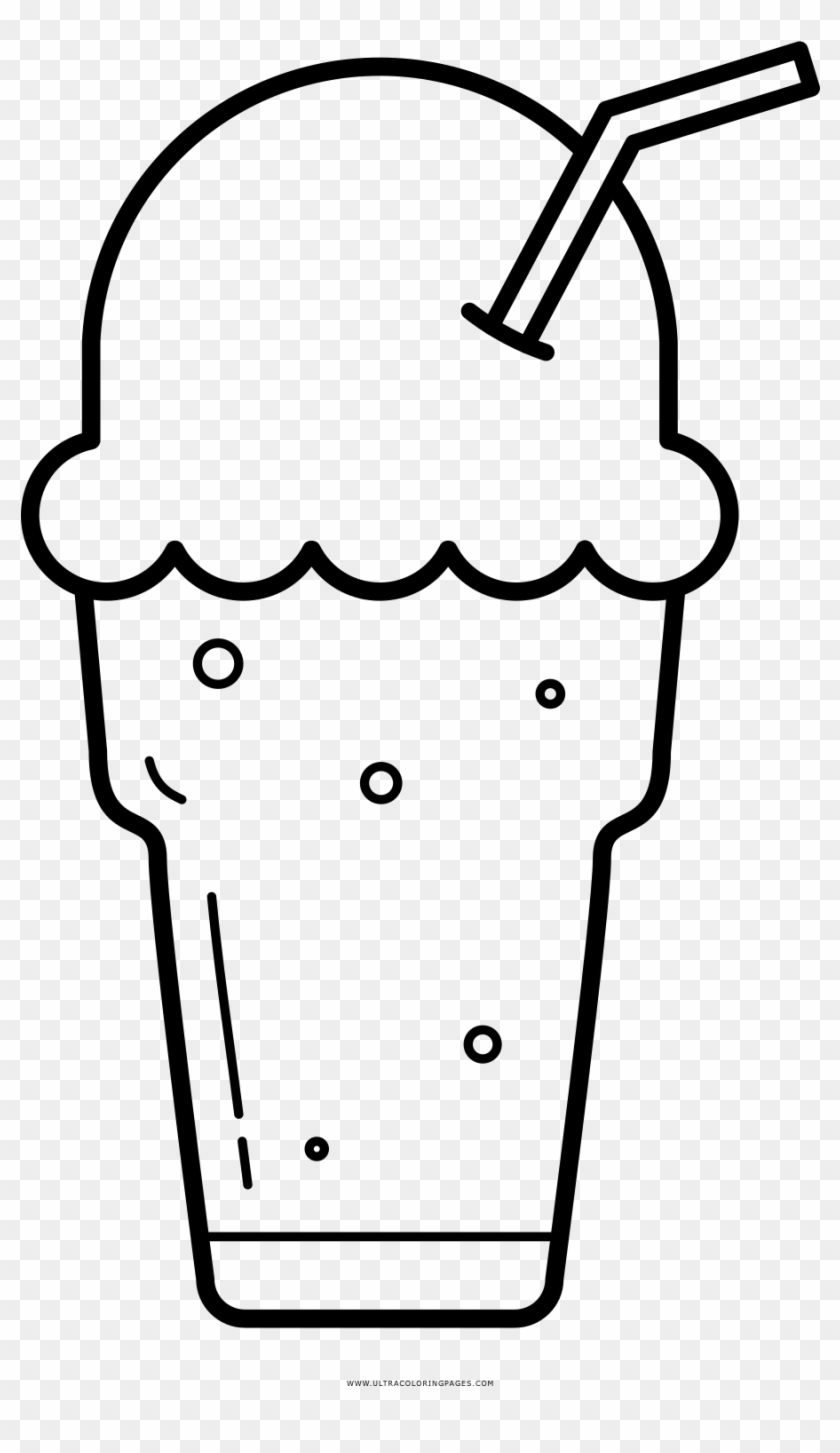 Ice Cream Float Coloring Page - Imagens De Sundae Para Colorir #445931