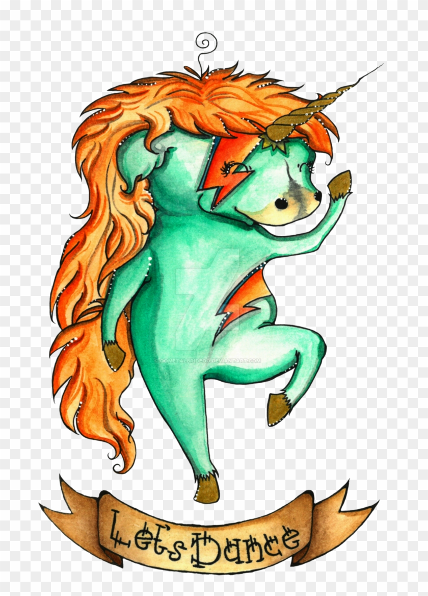Unicorn In David Bowie Style By Oometalbrideoo - Unicorn In David Bowie Style By Oometalbrideoo #446073