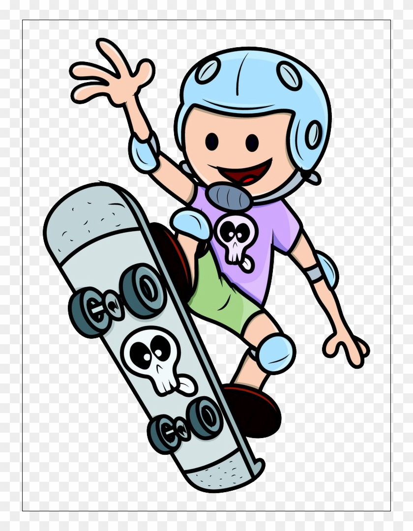 Cartoon Skateboarding Drawing - Skateboard Dibujos #446082