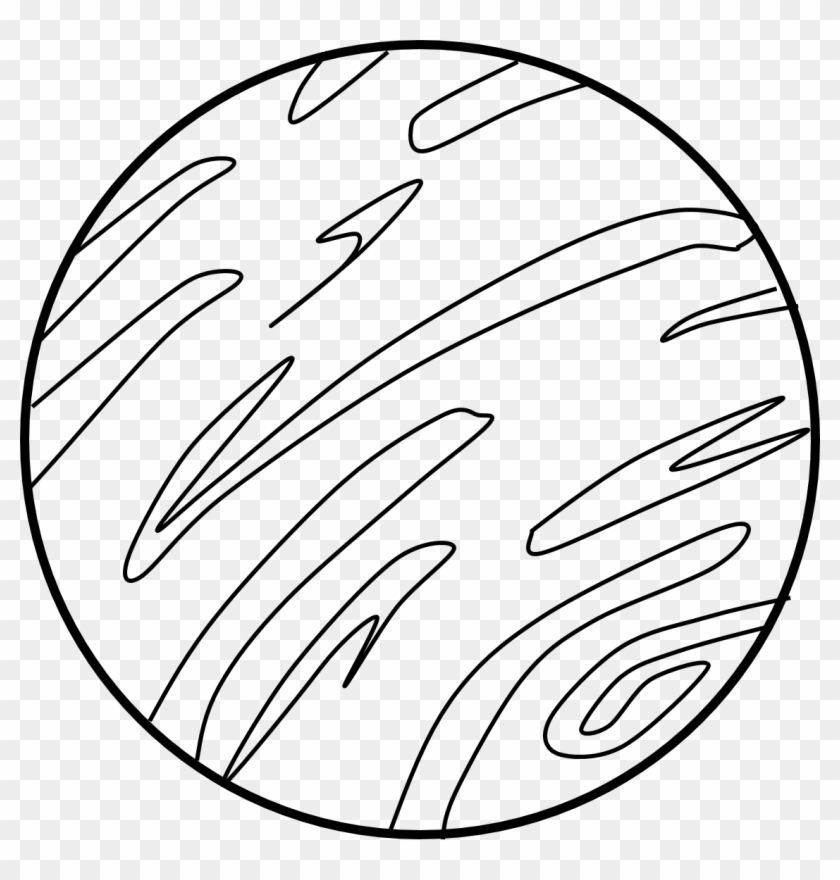 White Clipart Planet - Venus Black And White #446187