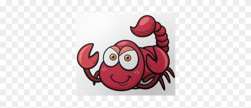Poster Illustrazione Vettoriale Di Cartone Animato - Scorpion Cartoon Red #446473