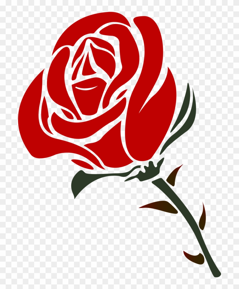 Rose Vector Png - Rose Silhouette #448028