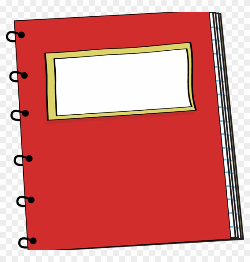 Notebook Clipart Red Spiral Notebook Clip Art Clipart - School Supplies Notebooks Clipart #448175