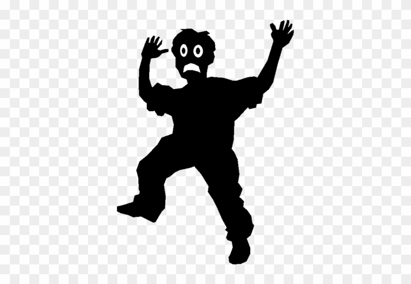 2032 Anak Anak Clipart Gratis Domain Publik Vektor - Scared Kid Silhouette #451098