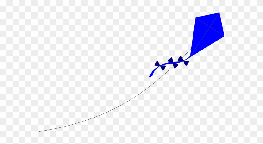 Free Vector Blue Kite Clip Art - Kite Clip Art #451626