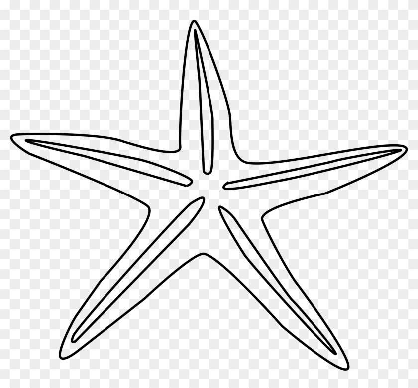 Starfish Outline Clip Art - Starfish Outline Png #451761