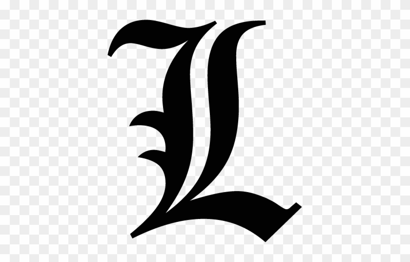 L Death Note Letra - Death Note L Logo Png #452286