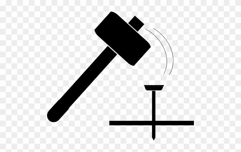 Hammer And Nail Icon - Hammer And Nail Icon #453313