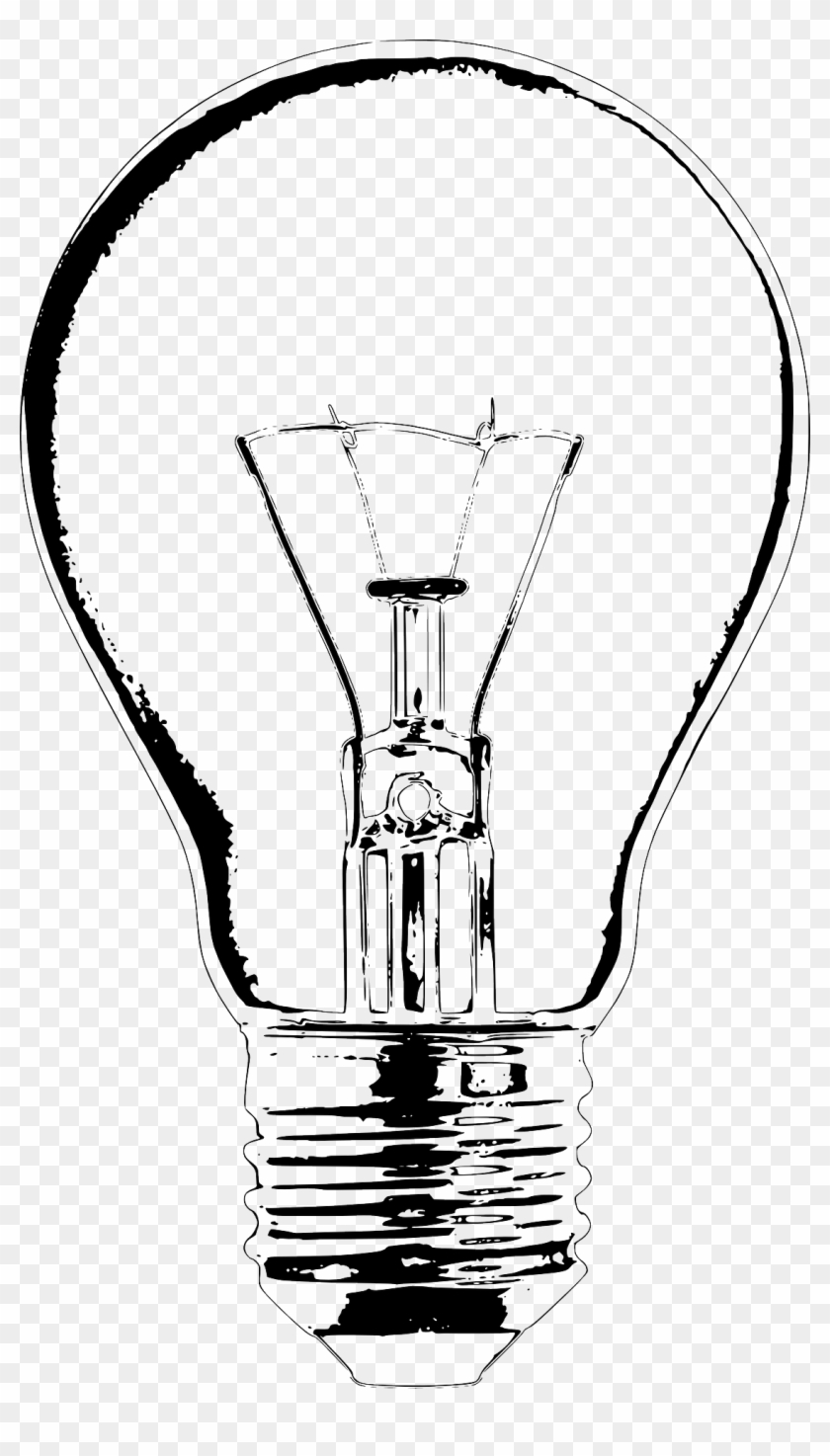 Incandescent Light Bulb Lamp Clip Art - Light Bulb Vector Sketch #453330