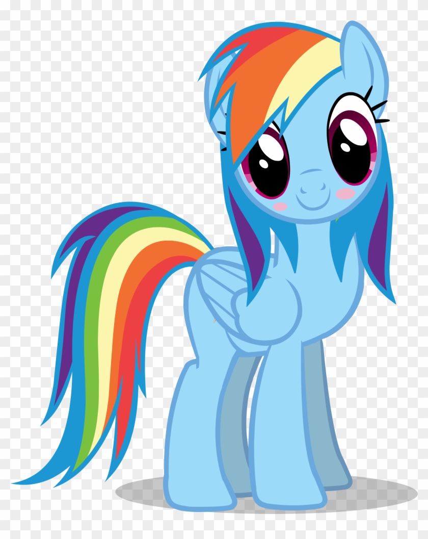 Rainbow Dash Blushing - Rainbow Dash Blushing #454137