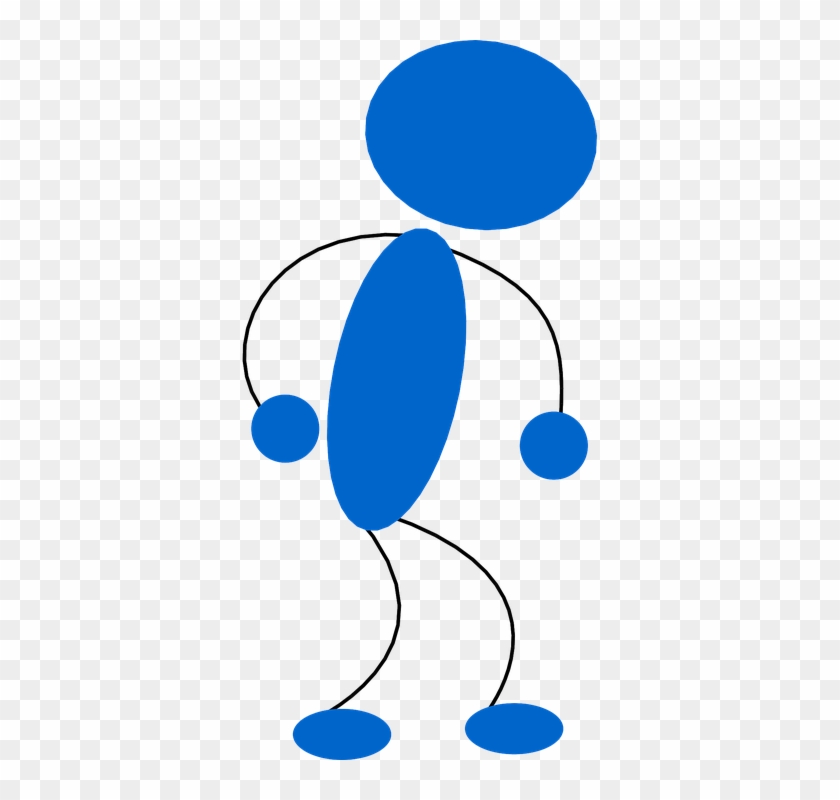 Malebolge Clipart Matchstick Man - Blue Man Clip #454307