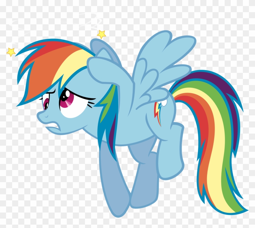 Dizzy Rainbow Dash By Relaxingonthemoon Dizzy Rainbow - Mlp Rainbow Dash Dizzy #454366