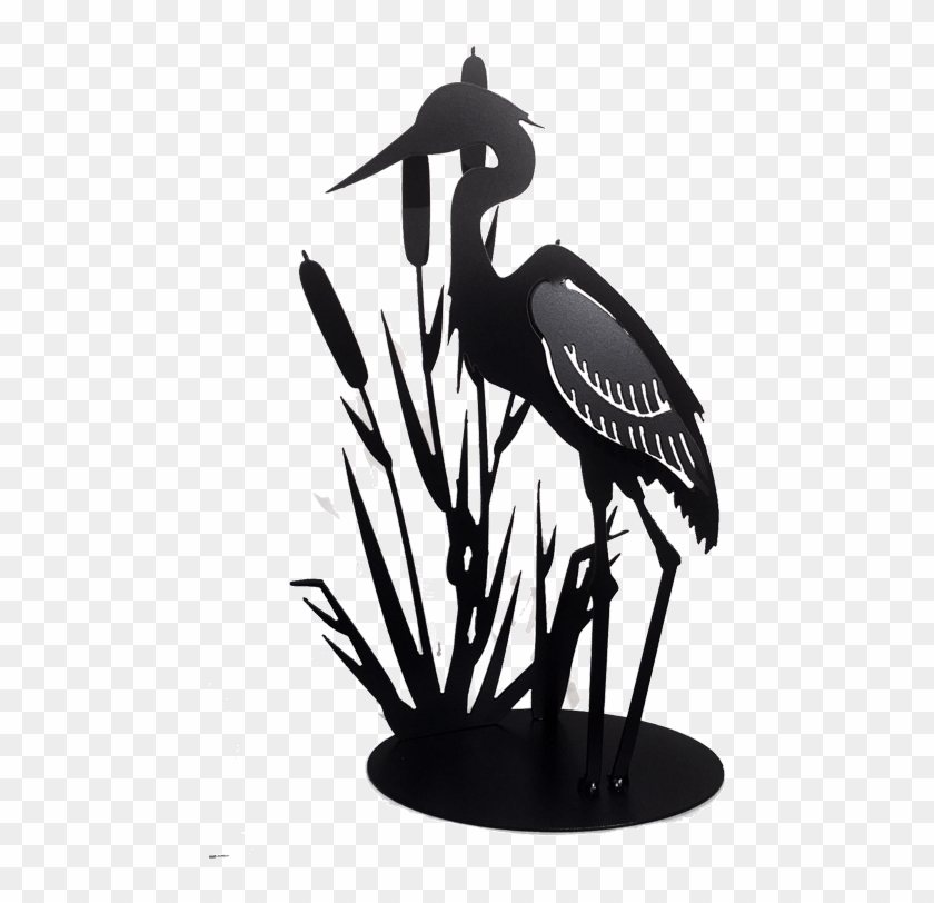 Heron In Cattails - Cattail #455035