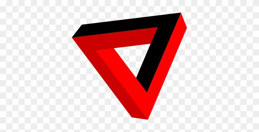 Red Triangle Clip Art - Red Triangle Logo Png #455411
