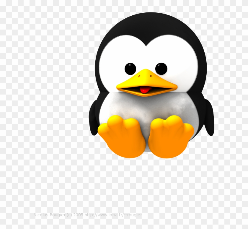 3d Baby Gnu And Tux - Thank You For Your Attention Please Clap #455772