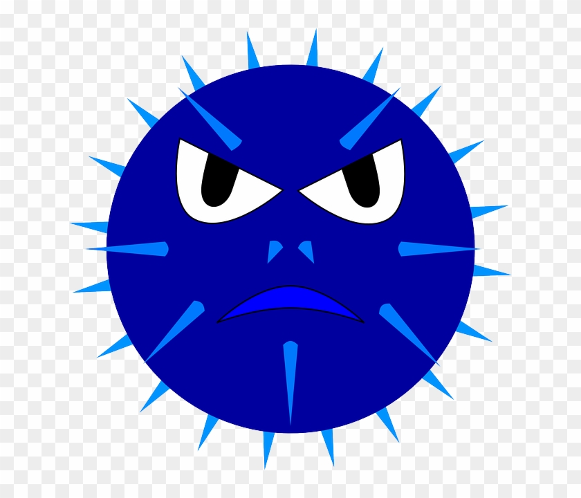 Eyes, Virus, Blue, Face, Explosives, Mine, Explosion - 10am Happy, Hate Greeting Card #455884