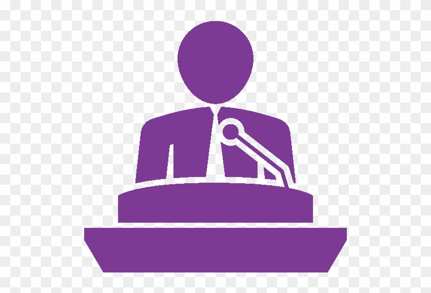 Overcome The Fear Of Public Speaking - Man Talking At A Podium #456135