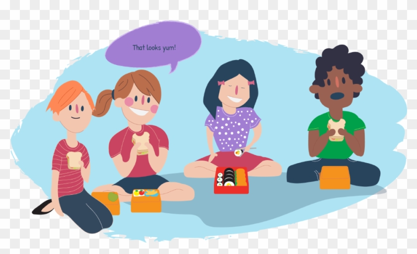 Group Of Friends Eating Lunch - Lunch #456309
