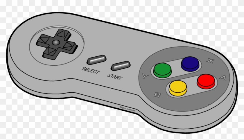 Controller Clipart Transparent - Joystick Super Nintendo Png #456347