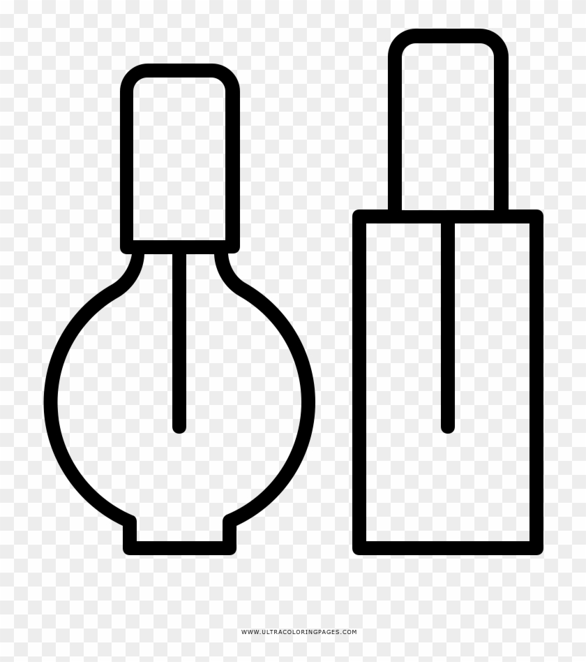 Informative Nail Polish Coloring Page Ultra - Esmalte De Uñas Para Colorear #456695