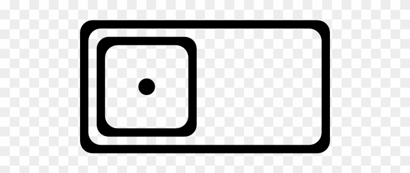Rectangle, With, A, Square, And, A, Dot, Inside Icon - Kitchen Sink Icon #456915