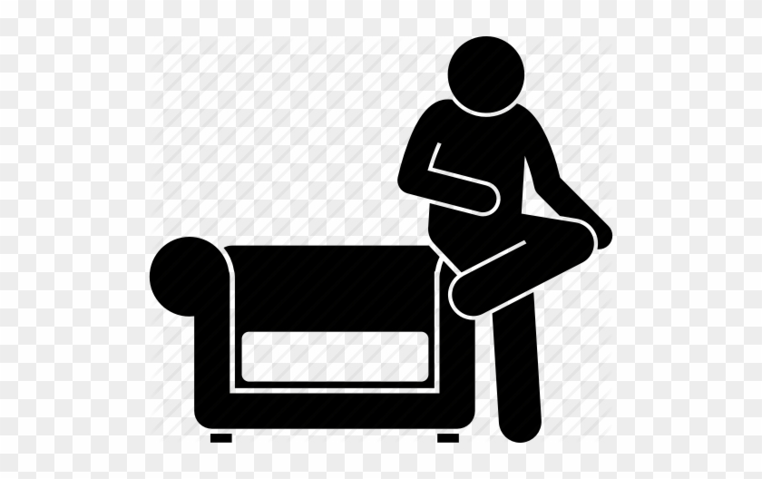 Arm Rest, Couch, Man, People, Sitting, Sofa Icon Icon - Couch #457064