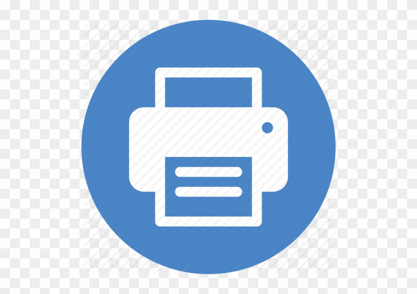 Print Icon Round Png #457161