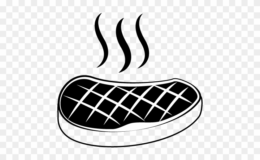 Sirloin Steak - Steak Clipart Black And White #457997